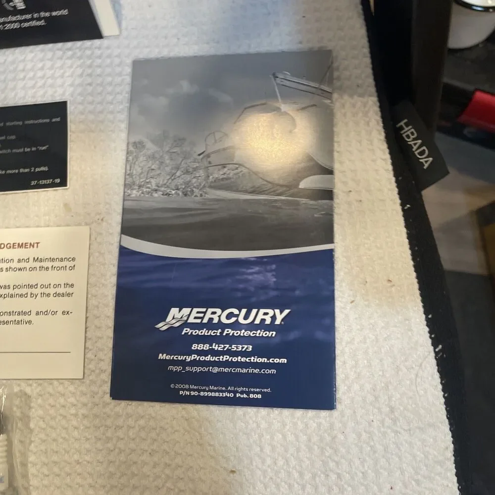 MERCURY OUTBOARD OPERATION MAINTENANCE WARRANTY MANUAL 90-10211090 1209, NEW